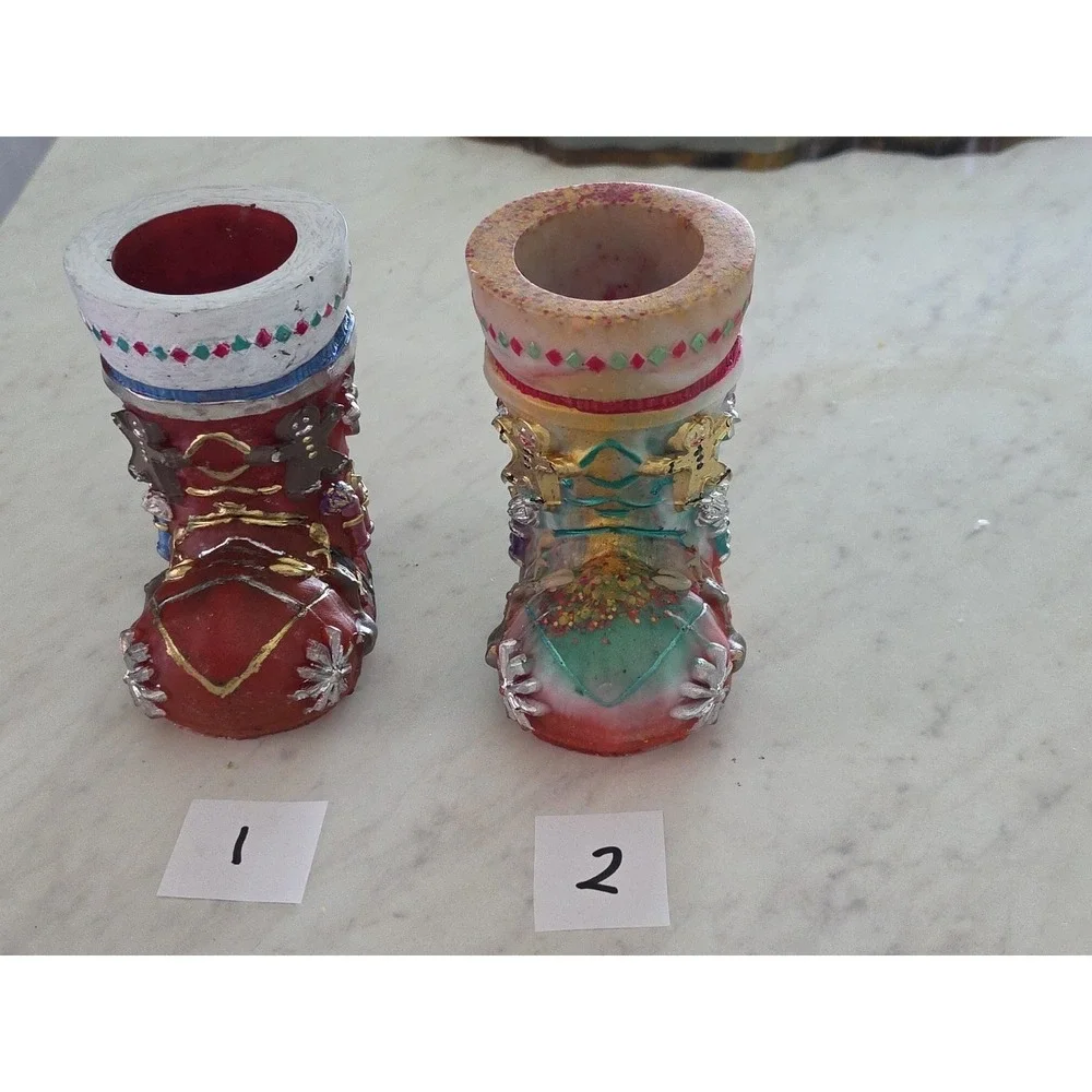 Handmade Resin Santa Boot - Picture 1 of 13